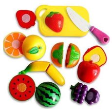 10 Pcs Set Fruit Vegetables Cut Toys Development And Education Random Surwish Plastic Toys Kids Kitchen Game Gift