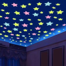 100 Pcs Glow In The Dark Stars Wall Stickers