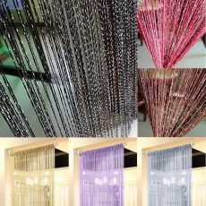 100cmX200cm Glitter Tassel Curtain String Door Room Panel Divider Window Decorative