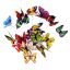 15Pcs Colorful 3D Double Layer Butterfly On Sticks Home Lawn Flowerpot Decoration