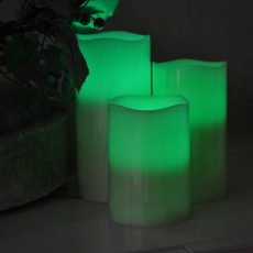 7.5cm/11.5cm/15cm Height Power Simulation Candle Night Light Timing Color Changing Led With Remote